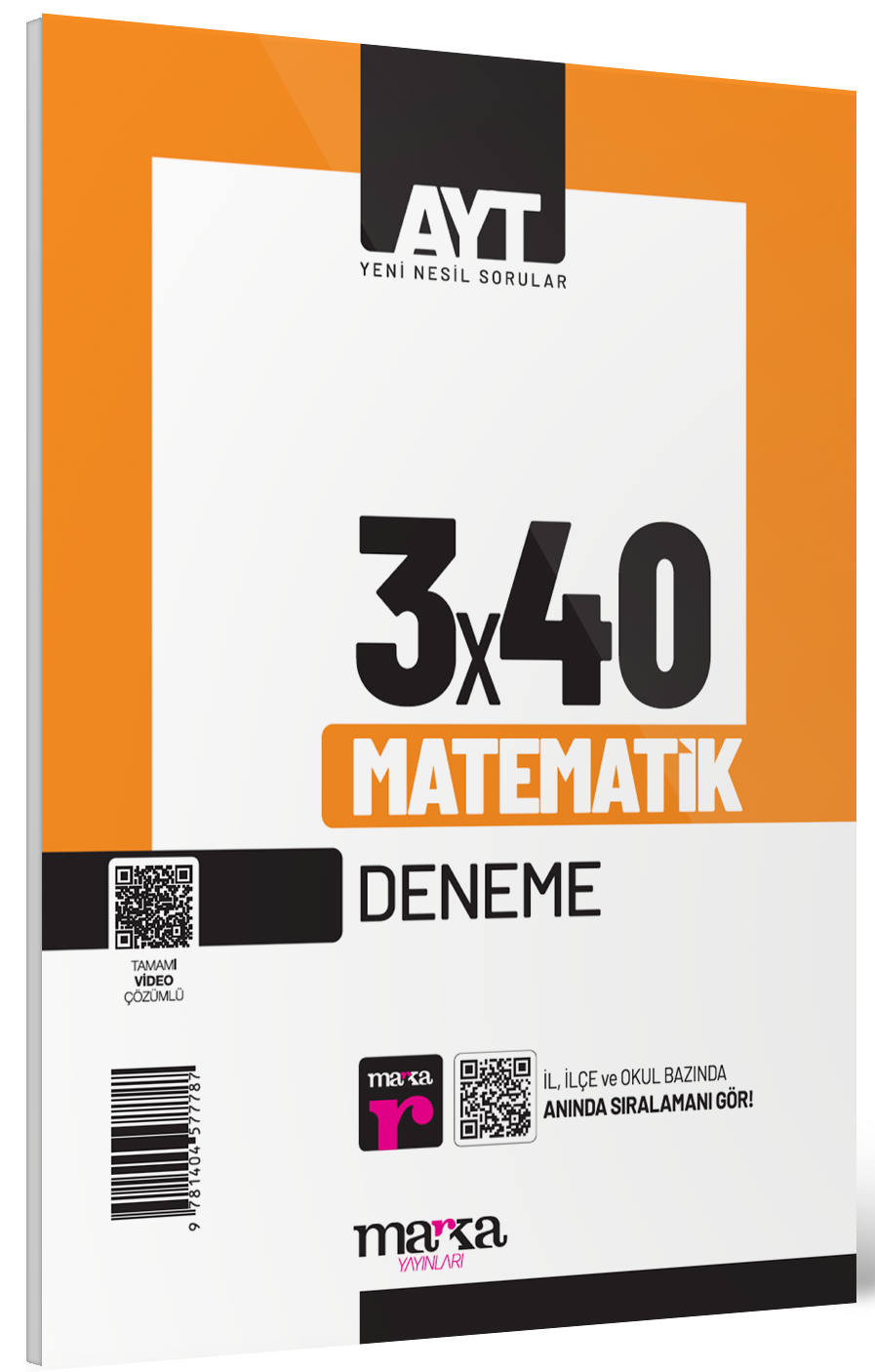 2026 AYT Matematik 3x40 Deneme Marka Yayınları